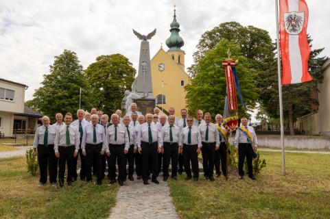 Gruppenfoto ÖKB Ortsverband Rückersdorf Harmannsdorf